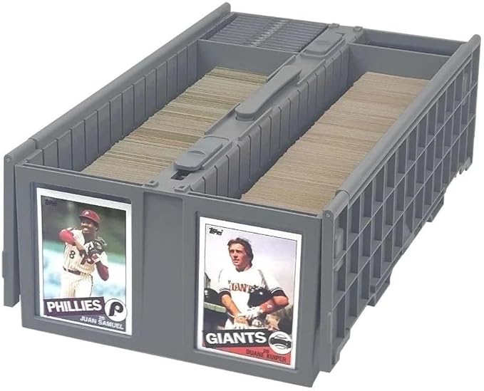 BCW Collectible Card Bin – (Single, Gray) | Holds up to 1600 Cards | Plastic Storage Box for Pokémon, MTG & Sports Cards