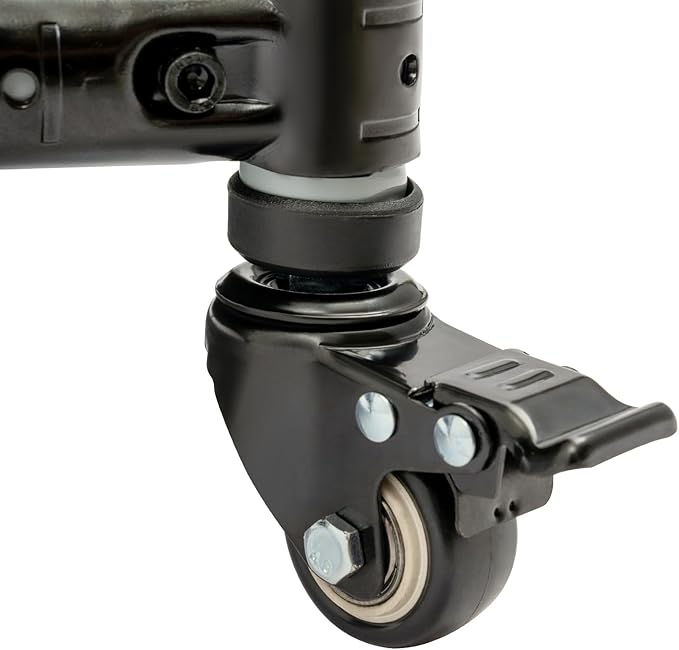 Garden Tool Organizer, 10 Slots with Hooks, Movable Floor-Mounted Mop Rack Floor Standing Cleaning Tool Cart Storage for Garage Organization and Storage, Hold Long-Handled Tool/Rake/Broom (Style 1)