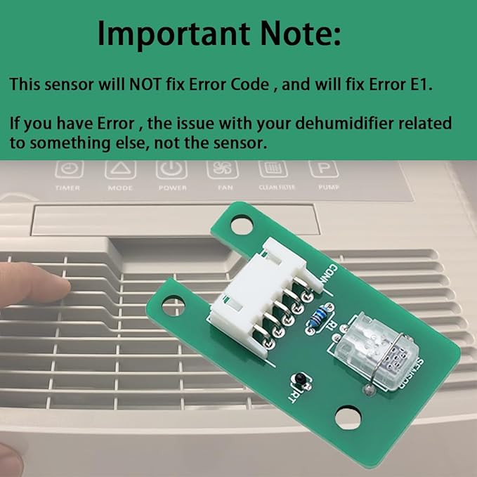 Humidity Sensor Board Compatible with Hisense Dehumidifiers/Garrison Dehumidifier (for Tank Capacity:70 Pint)-Only Fix Error E1