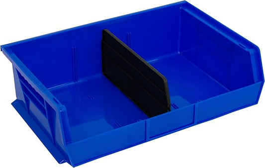 Akro-Mils TiltView Plastic Storage Cabinet with 6 Tilt Out Bins, Horizontal Parts Organizer, Teacher Toolbox, and Office Supply Organizer, 23-5/8" W x 3-1/2" H x 3-3/4" D, Stone