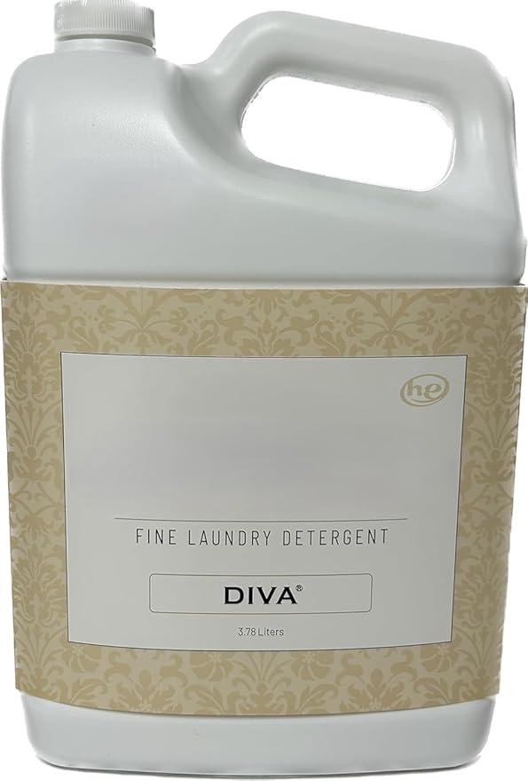 Glam Diva Wash Laundry Detergent – Premium Diva Laundry Detergent with Vanilla and Patchouli Scent – Long Lasting Phosphate-Free Scented Wash Liquid, Spill-Proof Pull & Pour, 128 oz – Ilios Packaging