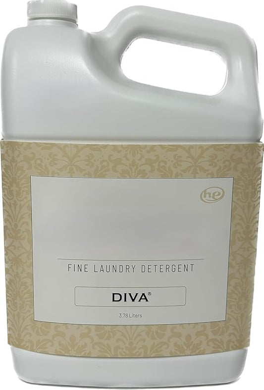 Glam Diva Wash Laundry Detergent – Premium Diva Laundry Detergent with Vanilla and Patchouli Scent – Long Lasting Phosphate-Free Scented Wash Liquid, Spill-Proof Pull & Pour, 128 oz – Ilios Packaging