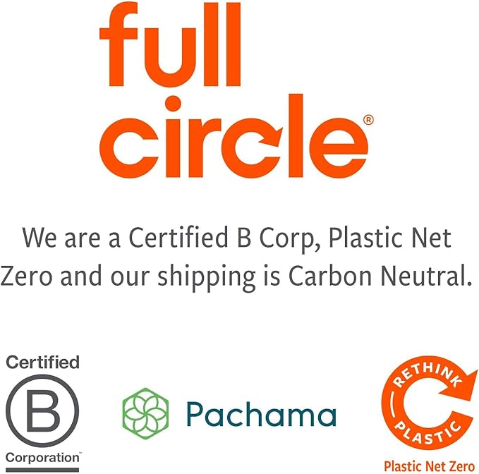 Full Circle Clean Sweep - Bamboo Broom - Angled for Precision in Tight Spaces, with Stiff Flagged Bristles for Indoor & Outdoor Cleaning - Ideal for Pet Hair, Kitchen, Hardwood, and Garage, White