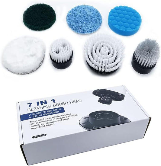 MGLSDeet Bathroom Scrubber 7Pcs Replacement Brush Heads Kit, for ANS8050/8052
