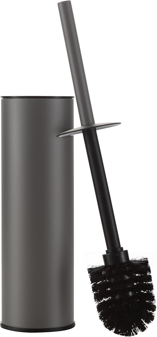 BGL Gunmetal Grey Toilet Brush and Holder,Stainless Steel Toilet Brushes for Bathroom with Holder