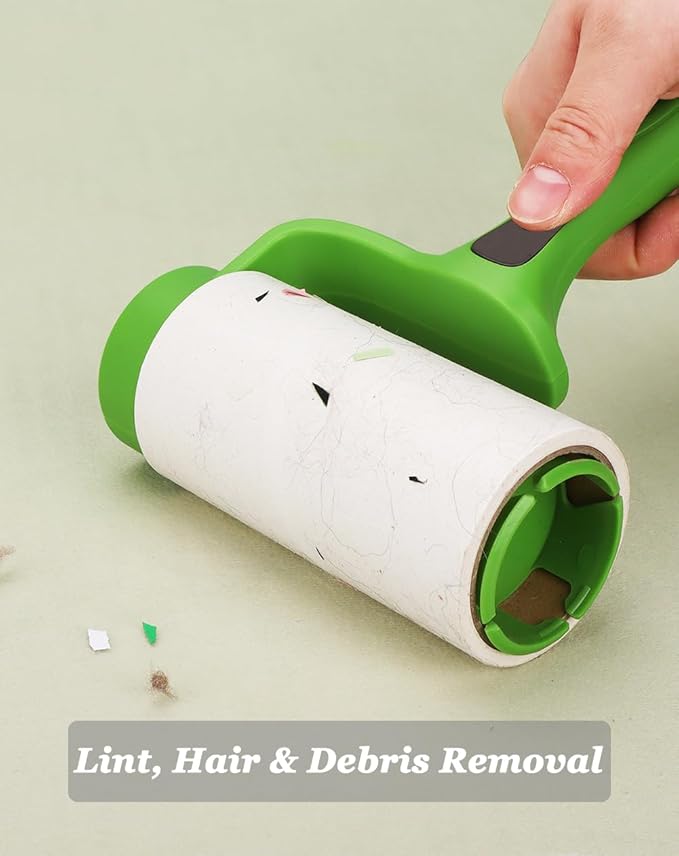 4.6 inch Giant Lint Roller Refills Compatible with Evercare Giant Lint Rollers and T Handle Lint Roller Extreme Stick Pet Hair Remover Adhesive Refills 5 Rolls 60 Sheets per Roll Total 300 Sheets