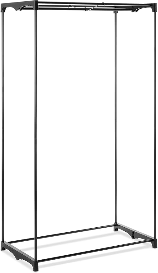 Whitmor 36-inch Clothes Closet - Double Door Portable Closet - Store Seasonal Clothing - Blue Fabric Cover