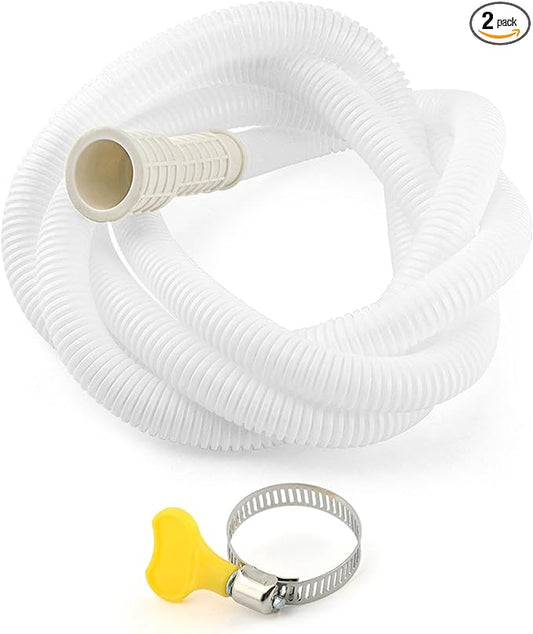 Dehumidifier Drain Hose with Cuttable Rubber Adapter and Connect Clamp, Air Conditioner Drain Hose, Universal Flexible AC and Dehumidifier Replacement Hose(Color:2m/6.56ft)