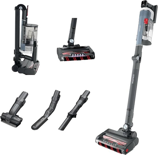 Shark Stratos Cordless Vacuum with Clean Sense IQ and DuoClean PowerFins, MultiFlex Wand, Includes Duster Crevice Tool & Anti-Allergen Brush, Up to 40 Minute Runtime (Renewed)