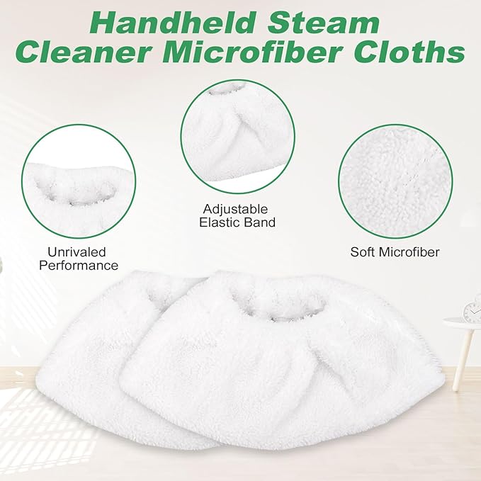 GreeSuit Microfiber Steam Mop Pads Compatible with ACHTFACH Steam Mop, Washable & Reusable Microfiber Steam Mop Cloth for All Types of Surfaces