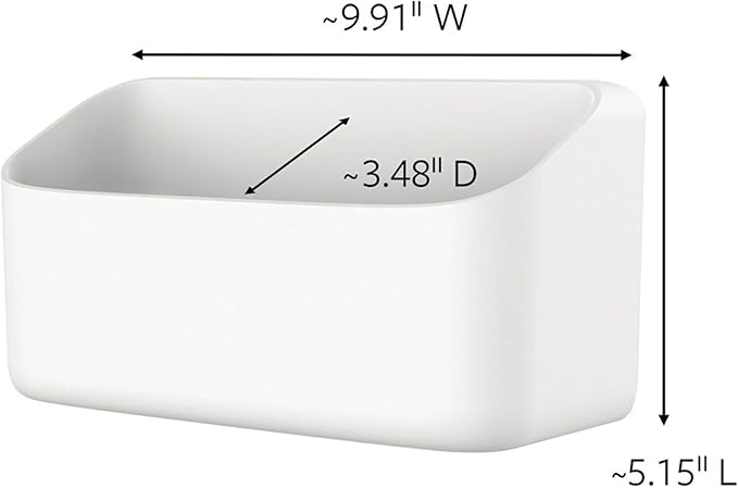 Command 10 Lb Large Organizing Caddy with 4 Strips, 9.91" x 3.38" x 5.15", Heavyweight Damage-Free Hanging for Organizing Cleaning Supplies, Closet, and Pantry
