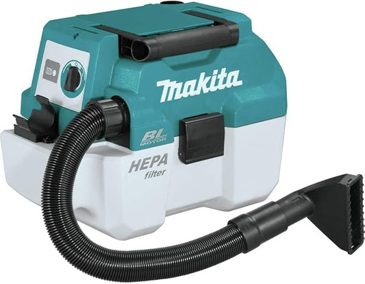 Makita XCV11T 18V LXT® Lithium-Ion Brushless Cordless 2 Gallon HEPA Filter Portable Wet/Dry Dust Extractor/Vacuum Kit (5.0Ah)