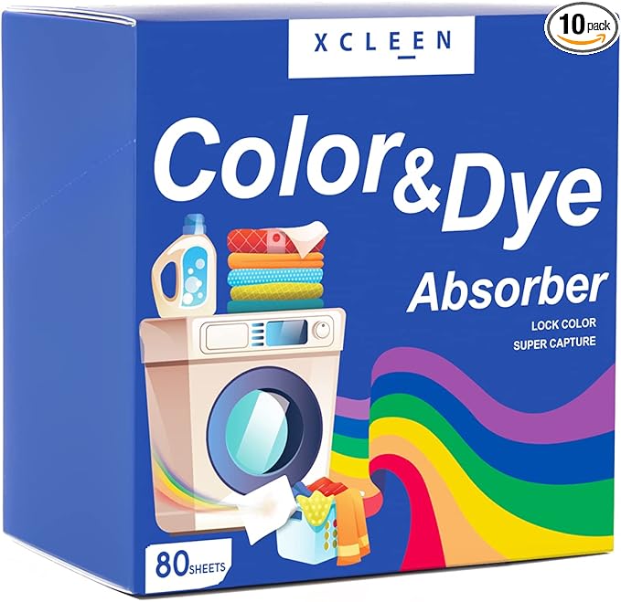 Color Absorber Laundry Sheets 80 Count, Dye Catcher to Prevent Clothes from Smearing, Fragrance Free Color Trapping Sheets for Home School or Apartment