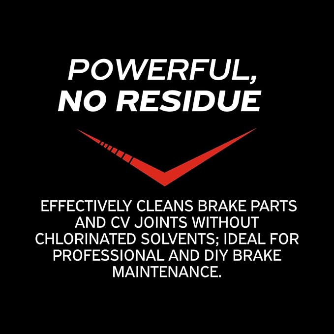 Non-Chlorinated Brake Parts Cleaner, Instantly Removes Brake Dust, Grease & Grime, Quick Drying, 13 Oz (Pack of 12)