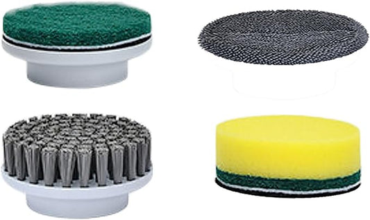 Q2 Electric Spin Scrubber Power Scrubber Replacement 4 Brush Heads