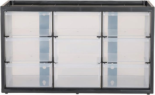 CRAFTSMAN Plastic Storage Organizer Bin System, 9 Compartment, Modular, Home Office (‎CMST40709)