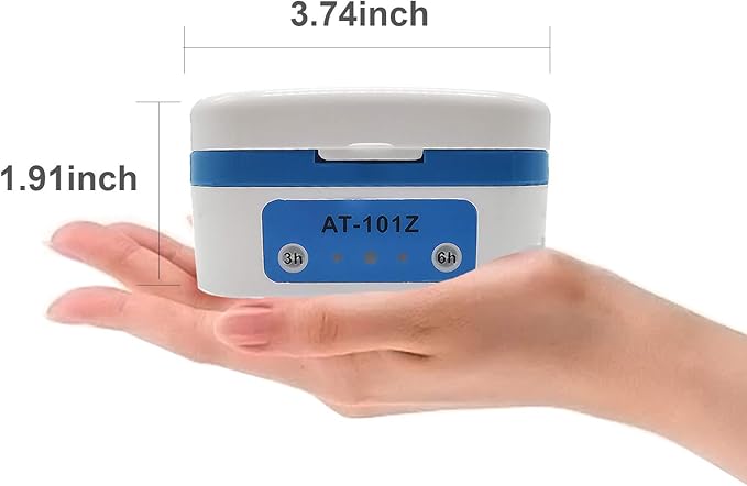 LINKIM Automatic Hearing Aid Dryer & Dehumidifier - Ultra Fast Electronic Dry Box for Hearing Amplifiers & Cochlear Implants Removes Sweat & Moisture