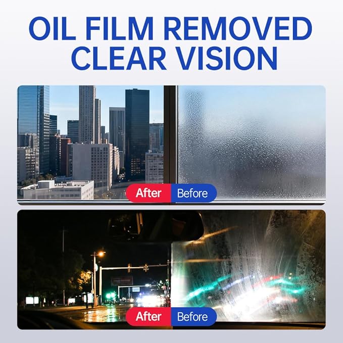 Glodway Glass,Mirror and Window Cleaner for Auto and Home Cleans,Streak-Free,Ammonia-Free,Tint-Safe,4.58 OZ (2 Pack)