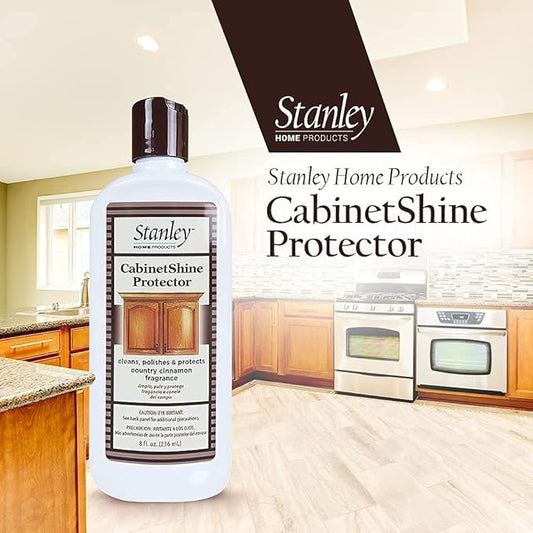 STANLEY HOME PRODUCTS Cabinet Shine Protector - Wood Polisher & Dust Cleaner For Wooden Furniture & Floor - Dust Cream & Hardwood Conditioner For Home & Office Patio (Pack of 6)