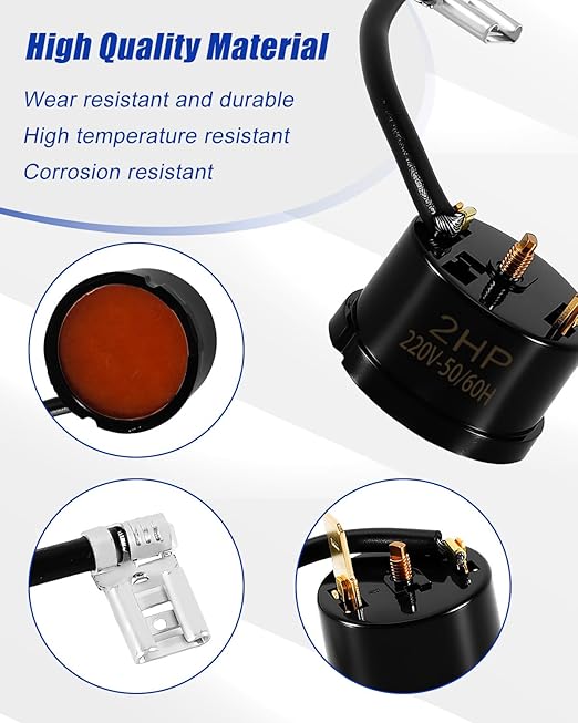 Universal Air Conditioner Dehumidifier Compressor Overload Protector, 2HP 1500W, 2Pcs