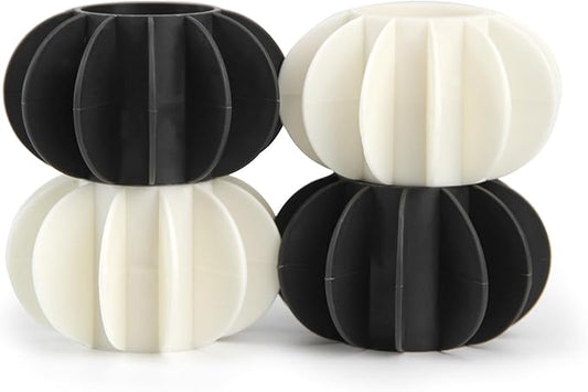 4Pcs Ech.Apr Reusable Laundry Balls, TPR Washing Machine Cleaner Ball, Anti-Tangle Washer Dryer Accessory