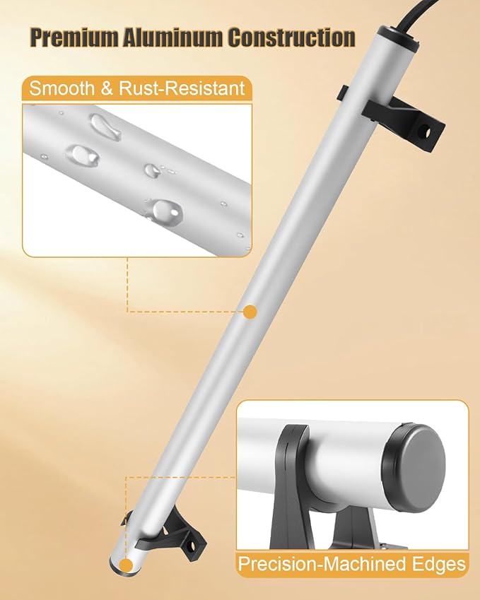 Gun Safe Dehumidifier Rod with Power Outlet Kit – High-Heat Moisture Control, 2 AC and 2 USB Ports, Slim Aluminum Heater Rod for Gun Safes Cabinets Closets, 12 inch