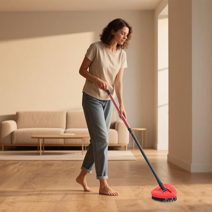 Scrubber Mop Replace Head Compatible with O Cedar EasyWring 1 Tank,Spin Replacements Heads,Scrub Brush Attachment for Bathroom,Kitchen and Various of Hard Floors