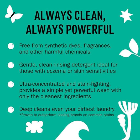 Molly's Suds Original Laundry Detergent Powder | Clean Laundry Detergent Powder for Sensitive Skin | Simple, Effective Ingredients, Stain Fighting | 120 Load (Eucalyptus)
