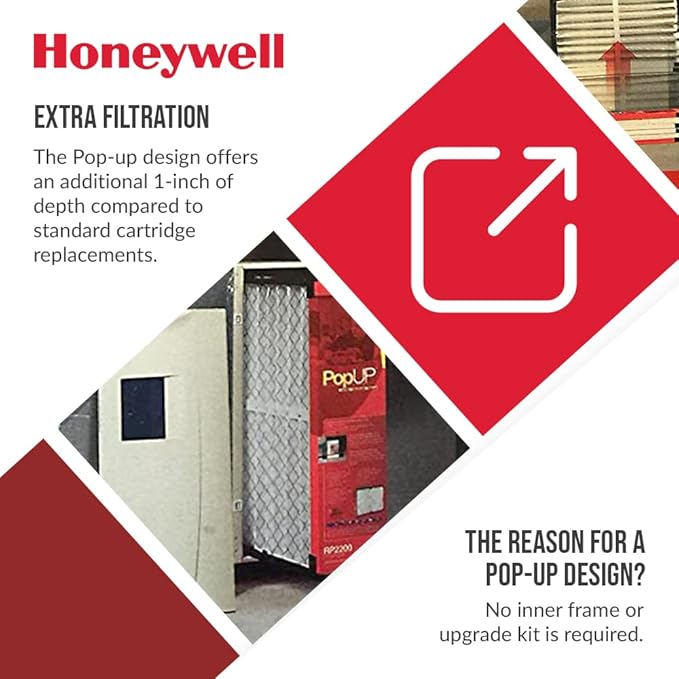 Honeywell POPUP2200, 20 x 25 x 6 inches - MERV 11 Replacement Filter for Aprilaire, Space-Gard