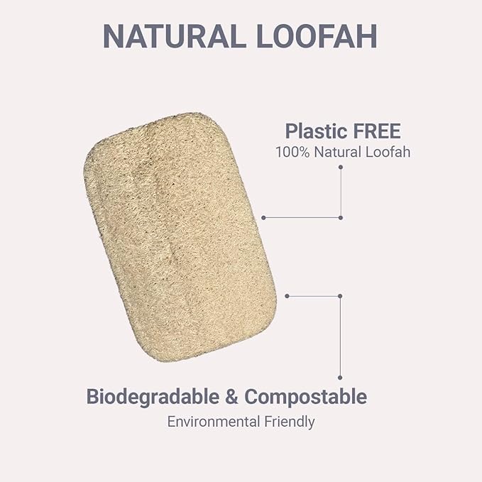 Natural Loofah Dish Sponge 10 Pack – Eco Friendly Biodegradable Kitchen Scrubber for Dishes, Pots & Pans