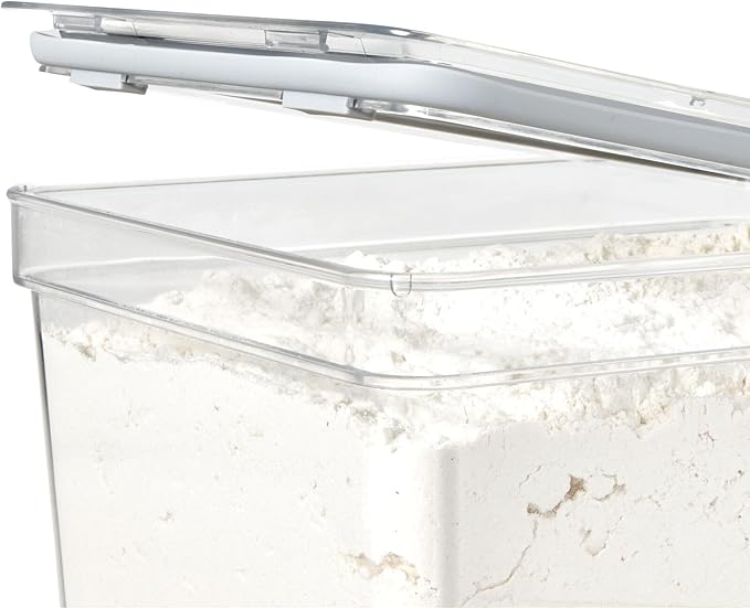 iDesign Large Tall Dry Goods Storage Bin, The Fresh Collection – 7.85” L x 10.85” H x 6” W, Clear Bin