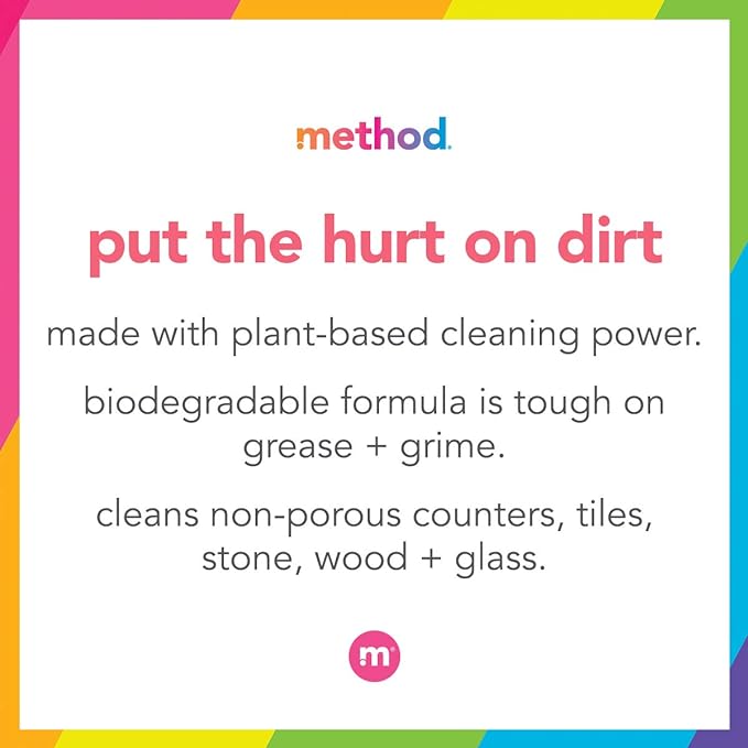 Method All-Purpose Cleaner Spray, French Lavender, Perfect for Most Counters, Tiles and More, 28 Fl Oz, (Pack of 1)