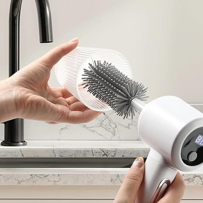 Bathroom Scrubber - 3-Level Multifunctional Home Supplies with Handle | Bathroom Cleaning Brush,for Bathtub Tile Grout Floor Toilet Kitchen Wall Home Household Apartment Car Baseboard Washing