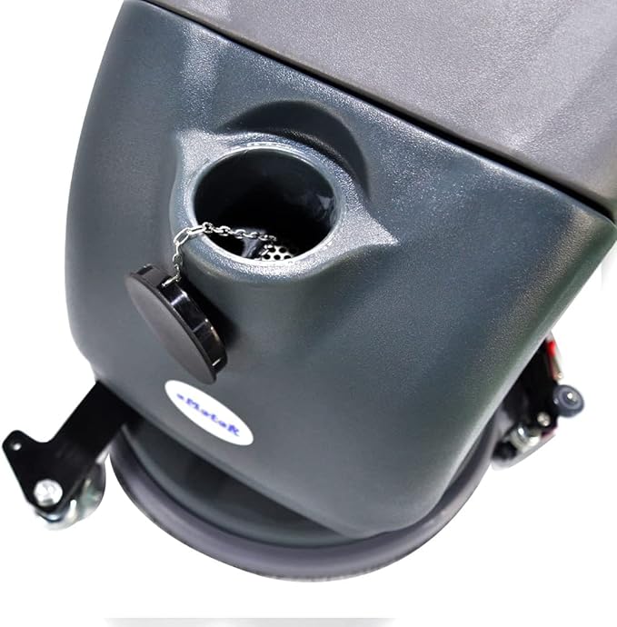 (EM-25) 15'' Brush Foldable Walk Behind Hand Push Floor Scrubber Machine,