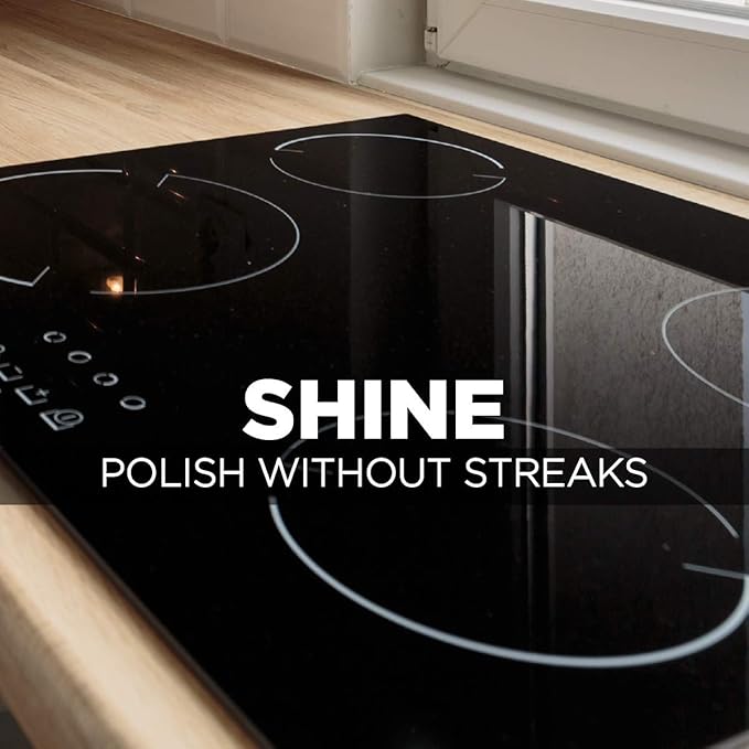 Weiman Stainless Steel Cleaner & Cooktop Heavy Duty Polish - Powerful Appliance Kitchen Cleaning Kit