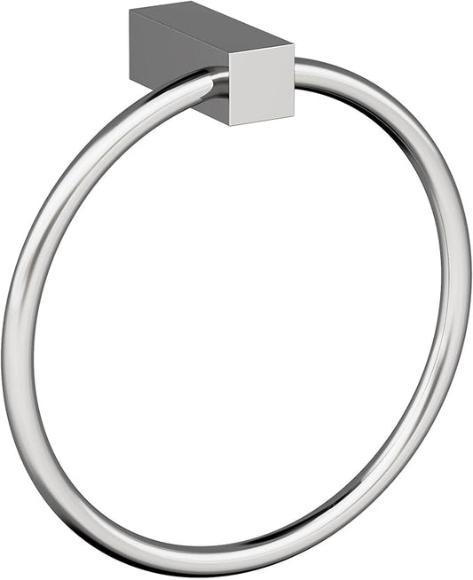 Amerock BH3608226 | Chrome Towel Bar | 6-1/2 in (165 mm) Length Towel Holder | Monument | Hand Towel Holder for Bathroom Wall | Small Kitchen Towel Holder | Bath Accessories