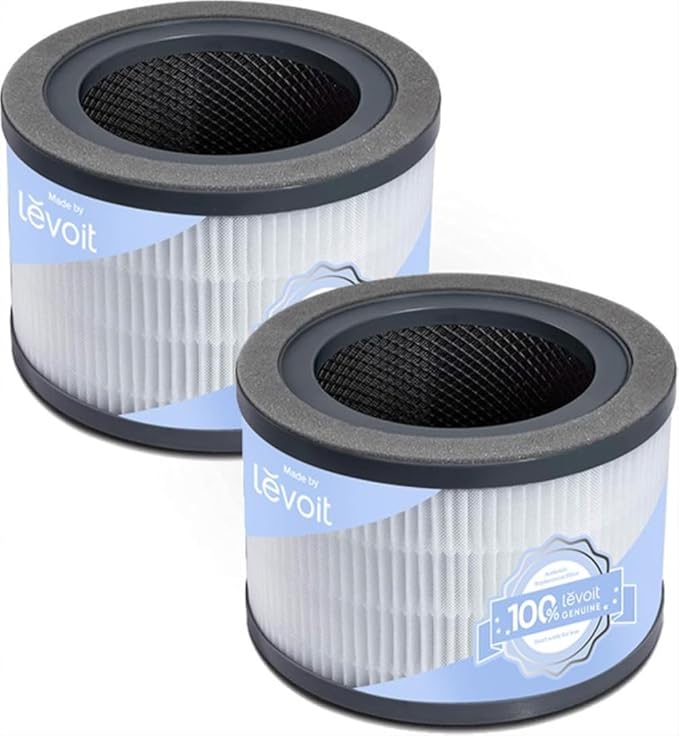 LEVOIT Vista 200 Air Purifier Replacement Filter, Genuine Air Filters, High-Efficiency Activated Carbon for Removal of Smoke, Odor, Allergens, Pollen, Vista 200-RF, 2 Pack