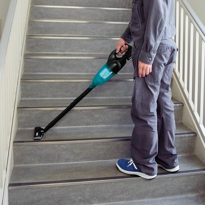 Makita XLC02R1B 18V LXT Lithium-Ion Compact Cordless Vacuum Kit (2.0Ah), Black/Greenish Blue
