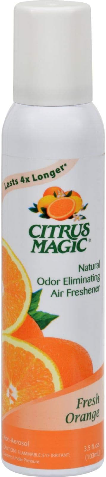 Citrus Magic Odor Eliminating Air Fresheners Fresh Orange Aerosol 3.5 Oz