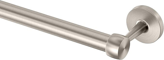 Gatco 5211SN Gibson Towel Bar | Retro Modern Wall-Mounted Bathroom Towel Bar | Stylish Decorative Hardware, Heavy Duty Metal, EZ Ancor Mounting | Satin Nickel Finish