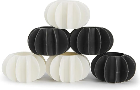 6Pcs Ech.Apr Reusable Laundry Balls, TPR Washing Machine Cleaner Ball, Anti-Tangle Washer Dryer Accessory