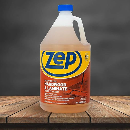 Zep Hardwood & Laminate Floor Cleaner, Brown, 128 fl oz (Pack of 4) (ZUHLF128CT)