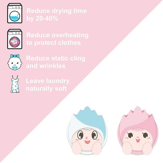 XL Organic Premium Reusable Wool Dryer Balls 6 Pack-100% New Zealand Wool,Reusable for 2000+ Loads,Natural Fabric Softener Ball,Hypoallergenic Baby Safe & Chemical Free to Reduce Sticky Wool