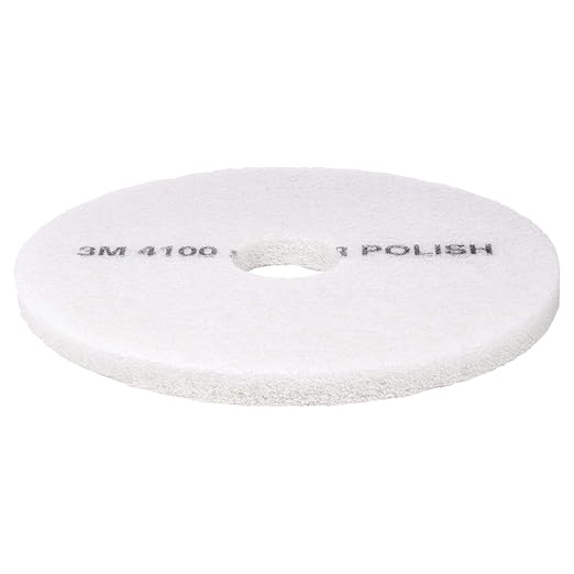 3M White Super Polish Pad 4100, 32 in x 14 in