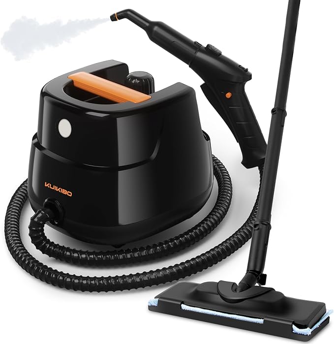 Powerful Steam Cleaner for Home, Chemical-Free Multipurpose Steam Cleaner, 3-Steam Volumes Comfy Handle, Portable Deep Cleaning Lightweight Steamer for Car Detailing Carpet Upholstery Tile Grout
