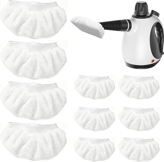 Universal Microfiber Cloths for Handheld Steam Cleaner Attachments,Steamer Accessories Washable Rags,10 Pack