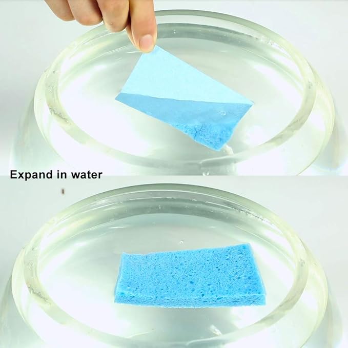 ARCLIBER Cleaning Scrub Sponge,Cellulose Non-Scratch for Kitchen,Bathroom,Cars,Colorful Compressed Sponge (18 Pack)