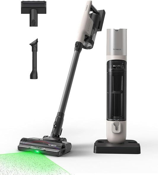 Tineco Pure ONE Station 5 Pro Cordless Vacuum, Automatic Dust Collection, Full-Path Self-Cleaning, ZeroTangle Brush, Up to 100 Minutes Runtime, Stick Vacuum Cleaner for Pet Hair, Carpet & Hard Floor