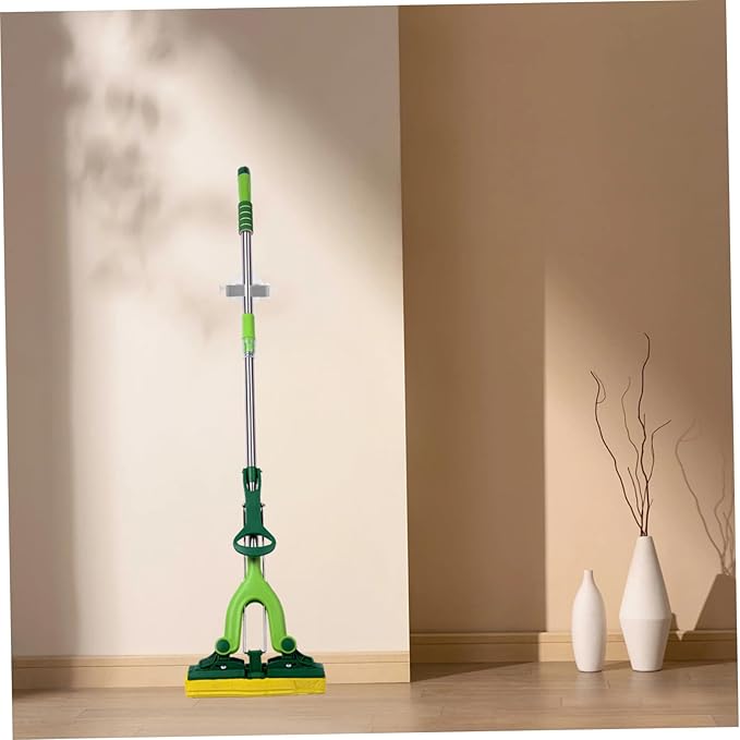 4pcs Self Adhesive Mop and Broom Holders Wall Mounted Organizers for Bathroom and Kitchen Non- Storage Racks Easy Installation Without Drilling