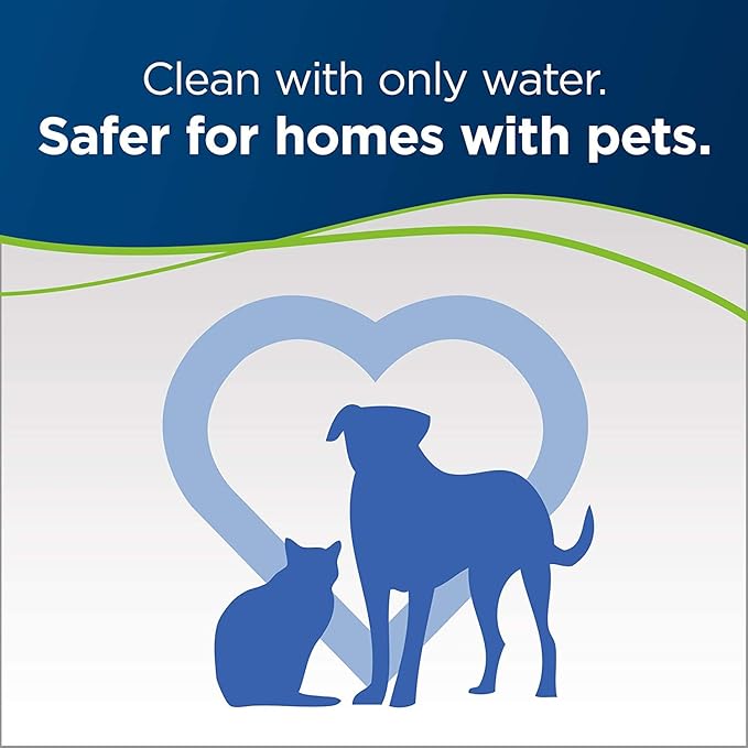 BISSELL PowerFresh Pet Steam Mop 19404 Hard Floor Steamer with Odor‑Eliminating Scent Discs, Easy Scrubber for Tough Messes, 2 Steam Levels, Sanitizes